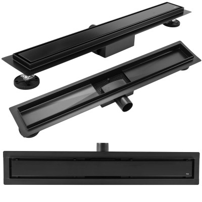 Трап душевой Rea Neox Black Matt